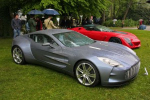 Despite the deluge, on Sunday, the crowds made the prototype Aston Martin One-77 one of their favorites.