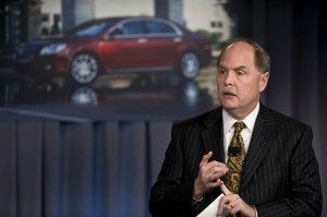 While Chrysler used bankruptcy laws to walk away from product liability claims, GM officials -- CEO Fritz Henderson shown here -- will remain liable after emerging from Chapter 11.