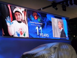 Hyundai offers a helping hand to kids in need during the New York Auto Show.