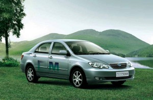 BYD showed a prototype plug-in hybrid electric vehicle at the North American International Auto Show in Detroit during January of 2008.