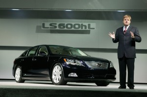 Toyota Motor Sales Vice President Robert Carter - shown here at a Lexus preview - said Toyota will launch a new wave of incentives.