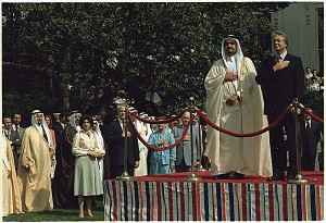 Saudi King Fahd and President Jimmy Carter at the White House.