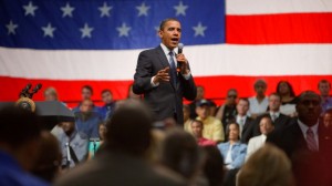 President Obama at a Townhall meeting