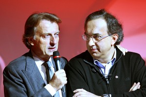 Luca Cordero di Montezemol, Chairman Fiat SpA left, and Sergio Marchionne, CEO