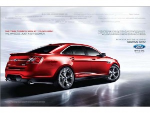 Ford is putting on a heavy push to promote the 2010 Taurus launch.