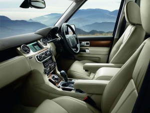 The 2010 Land Rover LR4 features a decidedly more upscale cabin than the old LR3. (British, right-hand-drive package shown here.)