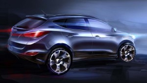 The 2011 Hyundai crossover also will be sold in Europe under the ix35 badge.