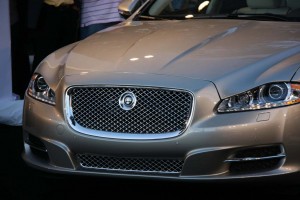 The nose of the 2010 Jaguar XJ bears a familial resemblance to models like the XF.