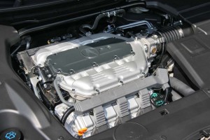 The heart of the beast is a 3.5-liter V-6 shared with the Acura TL.  It will hit 60 in 7 seconds, a full two seconds faster than the I-4 version of the Acura TSX.