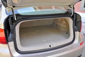 The cargo compartment on the 2010 BMW 535i GT is a third bigger than that of a conventional 5-Series sedan, and can be tripled with both rear seats folded down.