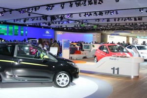 See the Blue Oval?  If not, no surprise, like its cross-town rivals, Ford's presence at the 2009 Frankfurt Motor Show was minimal. Where once it occupied nearly an entire floor, it now has a display no larger than Hyundai or Dacia.  Dacia?