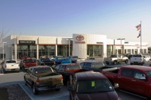 About one-third of Toyota's 1200 dealers have upgraded facilities.