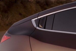 The steep slope of the roof on the 2010 Acura ZDX creates a number of compromises.