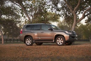 The 2010 Lexus GX460 features a body-on-frame design shared with the Toyota 4Runner.