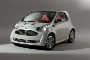 The grille is classic, but there's a lot of Toyota in the overall design of the Aston Martin Cygnet commuter car concept.