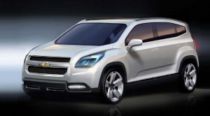 The Chevrolet Orlando, shown here in concept form, is deceptive. Despite its small footprint it will offer three-row seating for up to seven.