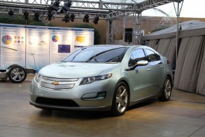 The first production versions of the Chevrolet Volt - a prototype is shown here - will go to California.