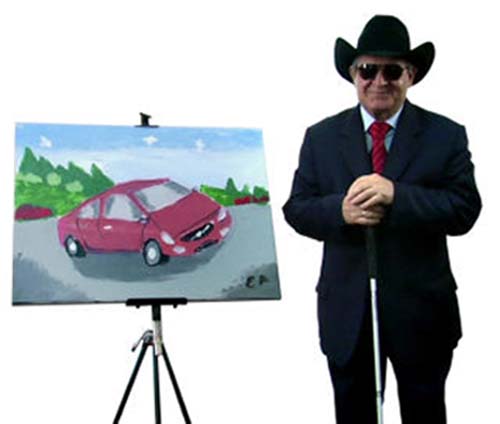 Blind Artist’s Volvo Painting Sold