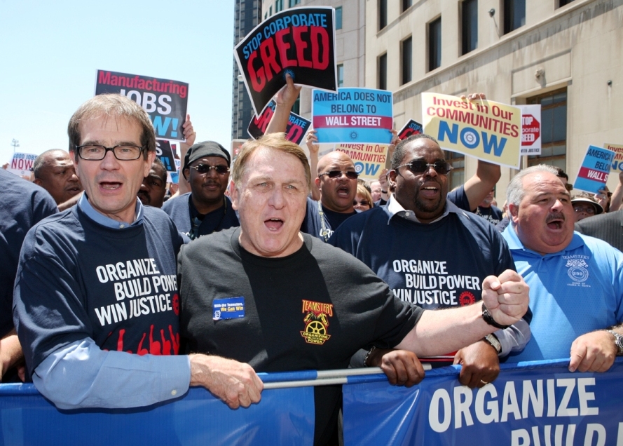 Hoffa Joins UAW’s King at Good Jobs Now Rally