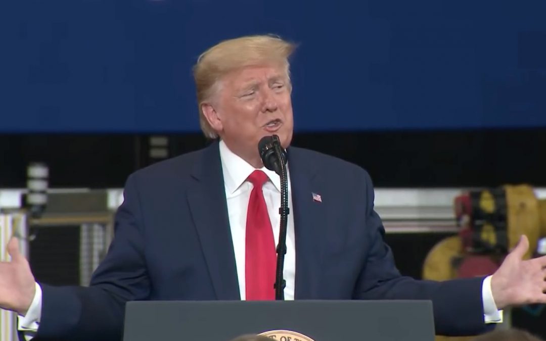 Trump Touts New Trade Deal during Detroit Area