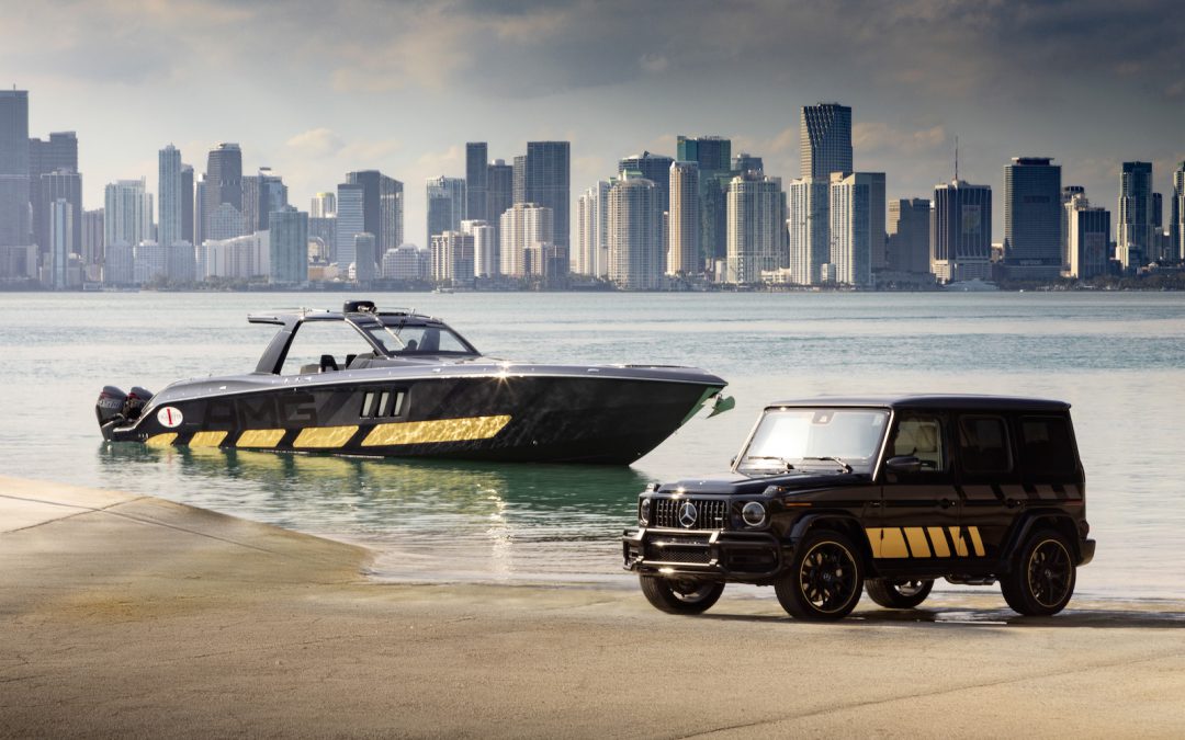 Aqualove: Mercedes Reveals Unique AMG G63 and the 2,700hp Cigarette Boat to Go With It