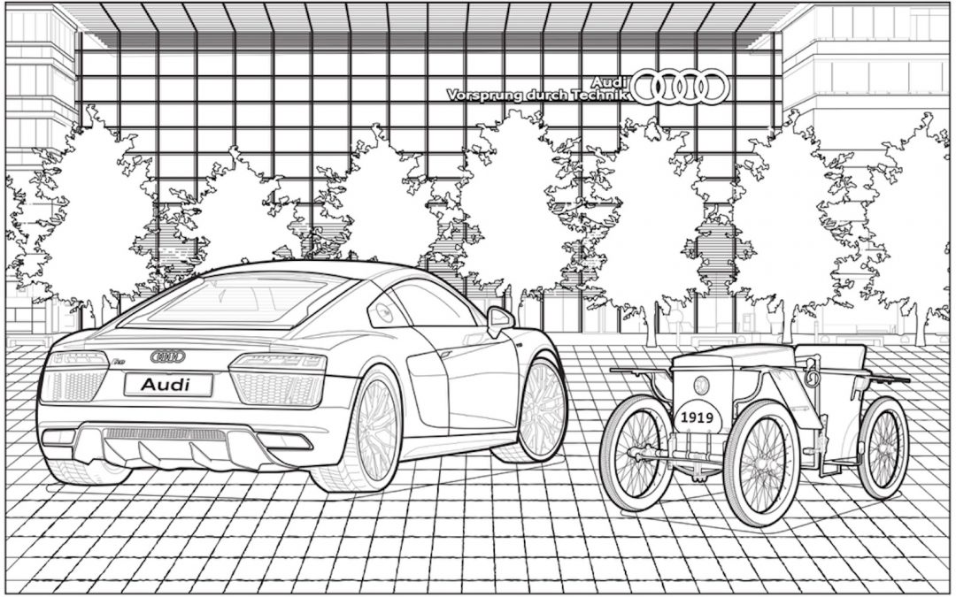 Audi’s Free Coloring Book Helps Pass Time During Shelter in Place