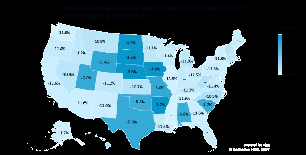 U.S. Drivers Set to Post Biggest Decline in Miles Traveled in Half Century